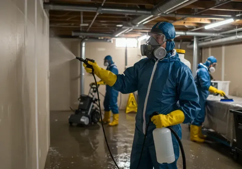 Basement Sanitization and Antimicrobial Treatment process in Jackson County, OR